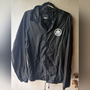 Vans Black Windbreaker Jacket for Men